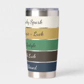 Moderne St. Patrick's Day-gradiënt Geïsoleerde Drinkbeker (Achterkant)