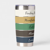 Moderne St. Patrick's Day-gradiënt Geïsoleerde Drinkbeker (Voorkant)