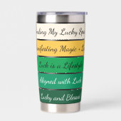 Moderne St. Patrick's Day-gradiënt Geïsoleerde Drinkbeker (Links)