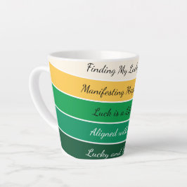 Moderne St. Patrick's Day Gradiënt Latte Mok