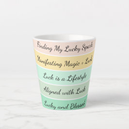 Moderne St. Patrick's Day Gradiënt Latte Mok