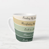 Moderne St. Patrick's Day Gradiënt Latte Mok (Linkerhoek)