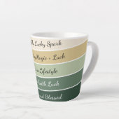 Moderne St. Patrick's Day Gradiënt Latte Mok (Rechterhoek)