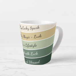 Moderne St. Patrick's Day Gradiënt Latte Mok