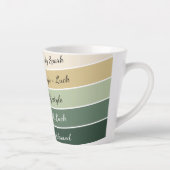 Moderne St. Patrick's Day Gradiënt Latte Mok (Rechts)
