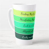 Moderne St. Patrick's Day-gradiënt Latte Mok (Linkerhoek)