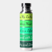 Moderne St. Patrick's Day-gradiënt Waterfles (Links)