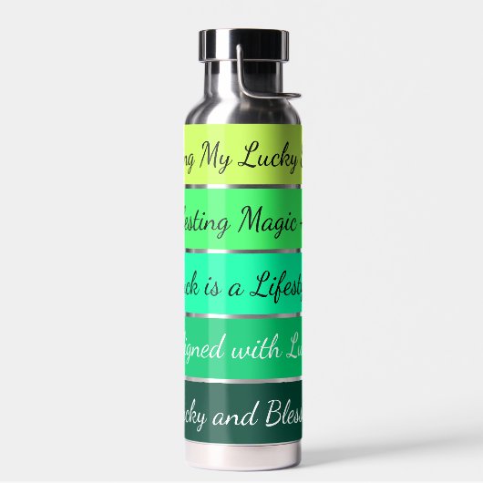 Moderne St. Patrick's Day-gradiënt Waterfles (Links)