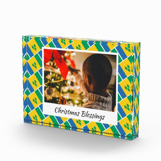 Moderne ST VINCENT FLAG Kerstmis Fotoblokken (Rechts)