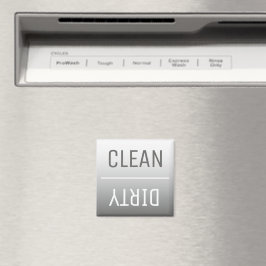 Moderne Staal Grijs Ombre Vaatwasser Magnet