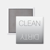 Moderne Staal Grijs Schoon of Vuil Vaatwasser Magn Magneet (Voorkant / Achterkant)