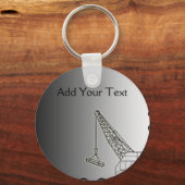 Moderne staalconstructie sleutelhanger (Voorkant)