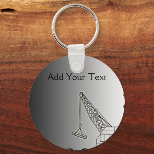 Moderne staalconstructie sleutelhanger (Voorkant)