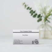 Moderne staaltrekker op gradiëntillustratie grijs visitekaartje (Staand voorkant)