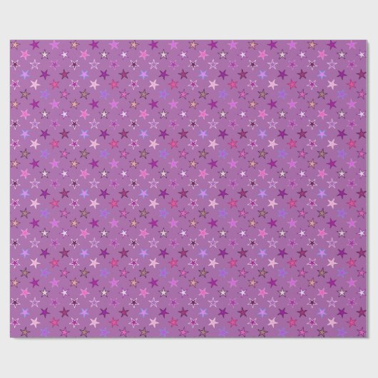 Moderne staarten, Violet, Plum en Pink Cadeaupapier (Vlak)