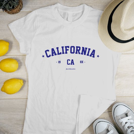 MODERNE STAAT STAD AANGEPASTE NAAM CALIFORNIË ZOME T-SHIRT