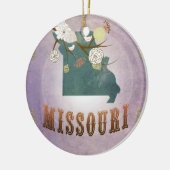 Moderne  staatskaart van Missouri - Sweet Lavender Keramisch Ornament (Links)
