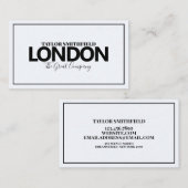 MODERNE STAD NIEUW VISITEKAARTJE (Voorkant / Achterkant)