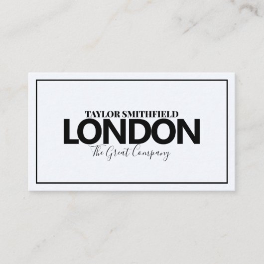 MODERNE STAD NIEUW VISITEKAARTJE (Voorkant)