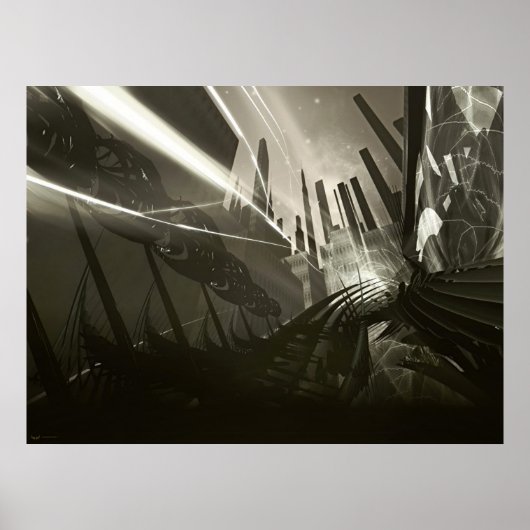 MODERNE STAD POSTER (Voorkant)