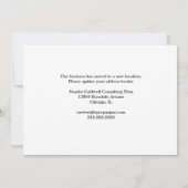 Moderne stad skyline weg aangepaste zaken verplaat aankondiging (Achterkant)