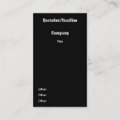 Moderne stad - verticaal visitekaartje (Achterkant)