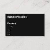 moderne stad visitekaartje (Achterkant)