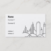 moderne stad visitekaartje (Voorkant)