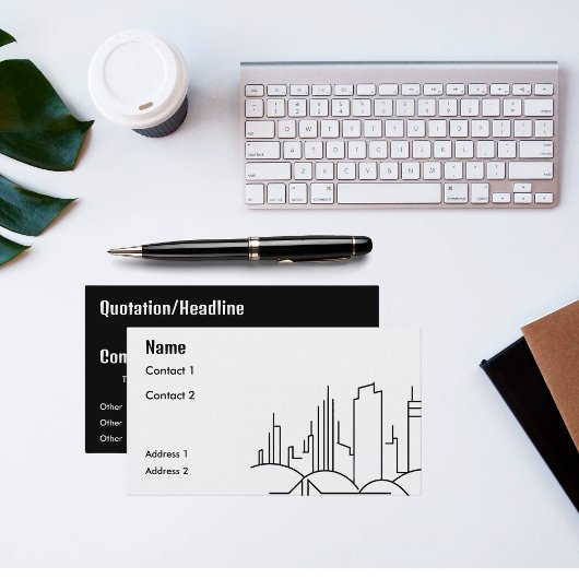 moderne stad visitekaartje