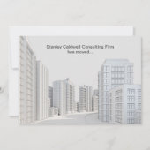Moderne Stadsarchitectuur Aangepaste Zakelijke Ver Aankondiging (Voorkant)