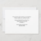 Moderne Stadsarchitectuur Custom Business Moving Aankondiging (Achterkant)