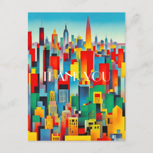 Moderne stadsgezicht skyline briefkaart
