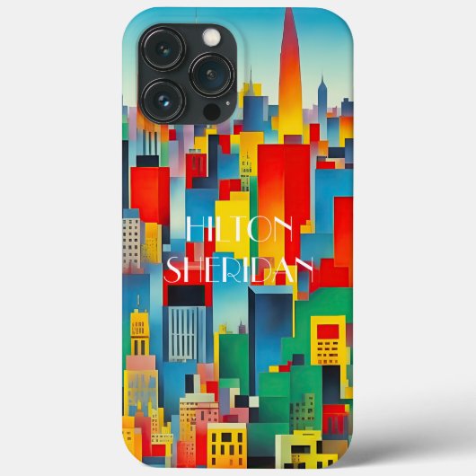 Moderne stadsgezicht skyline Case-Mate iPhone case (Achterkant)