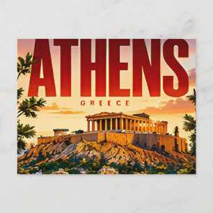 🏛 Moderne stadslijn van Athene 🏛 Briefkaart