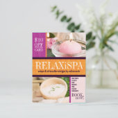 Moderne stam:02 Fotosjabloon Business Postcard Briefkaart (Staand voorkant)