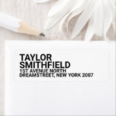 Moderne standaard aangepaste taperendy etiket (Insitu)