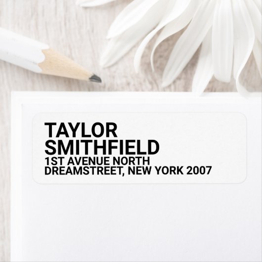 Moderne standaard aangepaste taperendy etiket (Insitu)