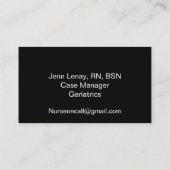 Moderne standaardVisitekaartje voor urse rode hart Visitekaartje (Achterkant)