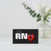 Moderne standaardVisitekaartje voor urse rode hart Visitekaartje (Staand voorkant)