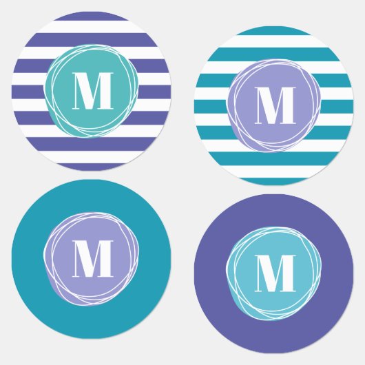 Moderne stapes voor monogram labels (Groep)