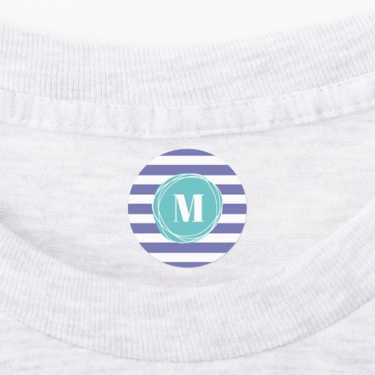 Moderne stapes voor monogram labels (Aangebracht)