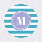 Moderne stapes voor monogram labels (Design 2)