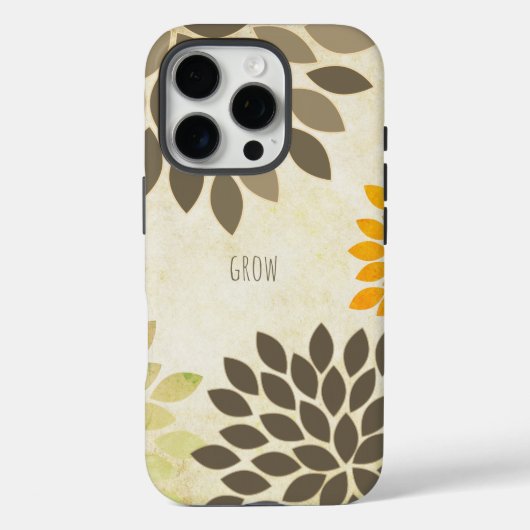 Moderne Star Burst Bloem Gepersonaliseerd Case-Mate iPhone Case (Achterkant)