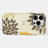 Moderne Star Burst Bloem Gepersonaliseerd Case-Mate iPhone Case (Achterkant (horizontaal))