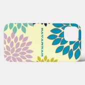 Moderne Star Burst Flower Persoonlijk iPhone Case (Achterkant (horizontaal))