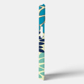 Moderne Star Burst Flower Persoonlijk iPhone Case (Achterkant / Rechts)