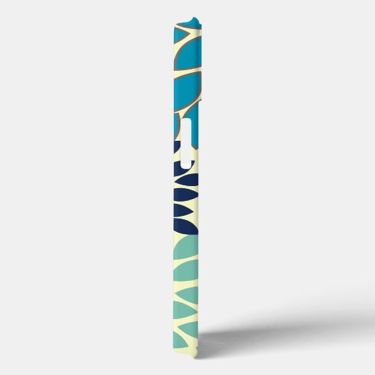 Moderne Star Burst Flower Persoonlijk iPhone Case (Achterkant / Rechts)