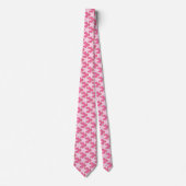 Moderne Star Geometric - licht en diep roze Stropdas (Voorkant)