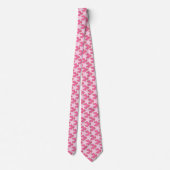 Moderne Star Geometric - licht en diep roze Stropdas (Achterkant)
