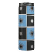 Moderne Starburst & Squares Thermische Tumbler Thermosbeker (Achterkant)